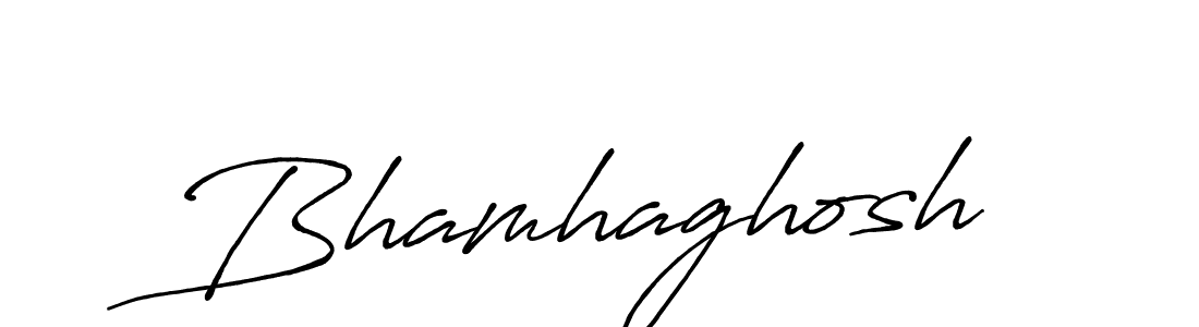 Design your own signature with our free online signature maker. With this signature software, you can create a handwritten (Antro_Vectra_Bolder) signature for name Bhamhaghosh. Bhamhaghosh signature style 7 images and pictures png