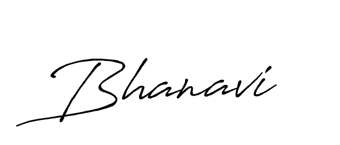 Make a beautiful signature design for name Bhanavi. With this signature (Antro_Vectra_Bolder) style, you can create a handwritten signature for free. Bhanavi signature style 7 images and pictures png