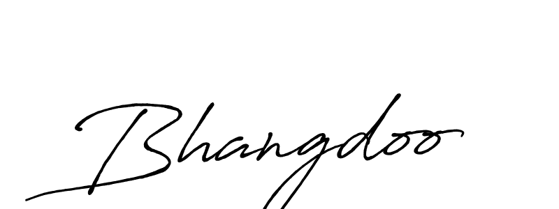 How to make Bhangdoo signature? Antro_Vectra_Bolder is a professional autograph style. Create handwritten signature for Bhangdoo name. Bhangdoo signature style 7 images and pictures png