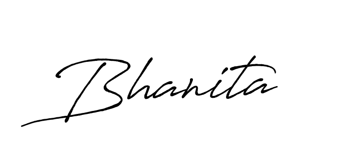 How to make Bhanita signature? Antro_Vectra_Bolder is a professional autograph style. Create handwritten signature for Bhanita name. Bhanita signature style 7 images and pictures png