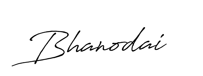 How to make Bhanodai signature? Antro_Vectra_Bolder is a professional autograph style. Create handwritten signature for Bhanodai name. Bhanodai signature style 7 images and pictures png