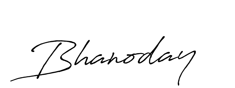 Make a beautiful signature design for name Bhanoday. With this signature (Antro_Vectra_Bolder) style, you can create a handwritten signature for free. Bhanoday signature style 7 images and pictures png