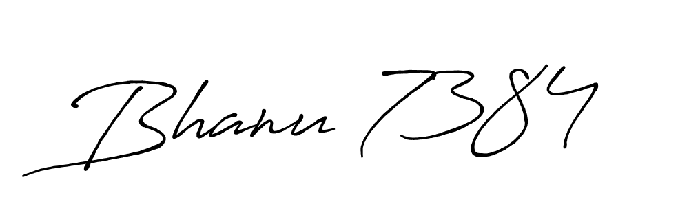 Bhanu 7384 stylish signature style. Best Handwritten Sign (Antro_Vectra_Bolder) for my name. Handwritten Signature Collection Ideas for my name Bhanu 7384. Bhanu 7384 signature style 7 images and pictures png