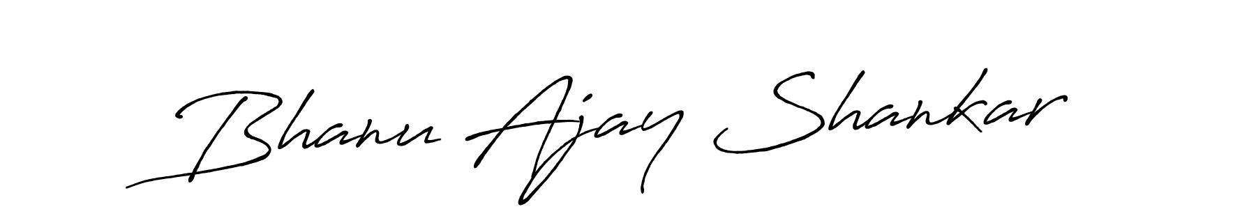 How to make Bhanu Ajay Shankar signature? Antro_Vectra_Bolder is a professional autograph style. Create handwritten signature for Bhanu Ajay Shankar name. Bhanu Ajay Shankar signature style 7 images and pictures png