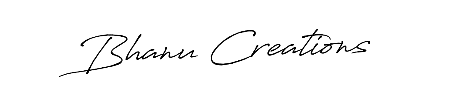 How to make Bhanu Creations signature? Antro_Vectra_Bolder is a professional autograph style. Create handwritten signature for Bhanu Creations name. Bhanu Creations signature style 7 images and pictures png