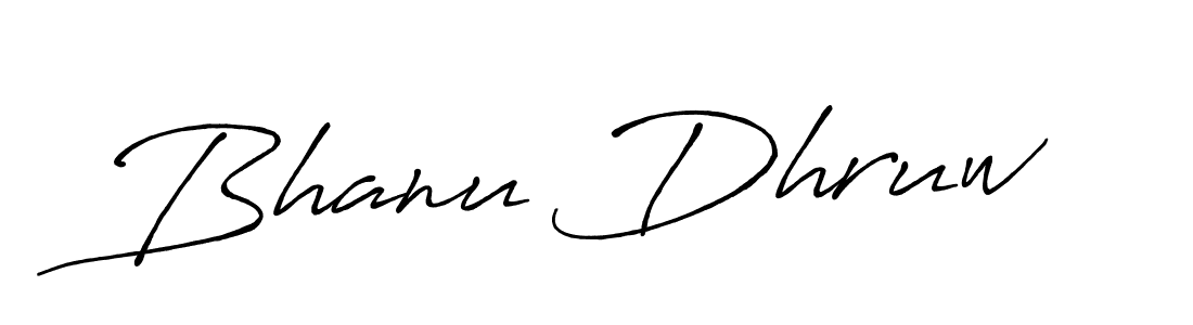 Also we have Bhanu Dhruw name is the best signature style. Create professional handwritten signature collection using Antro_Vectra_Bolder autograph style. Bhanu Dhruw signature style 7 images and pictures png