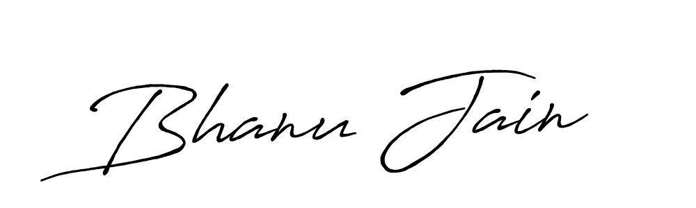 Create a beautiful signature design for name Bhanu Jain. With this signature (Antro_Vectra_Bolder) fonts, you can make a handwritten signature for free. Bhanu Jain signature style 7 images and pictures png