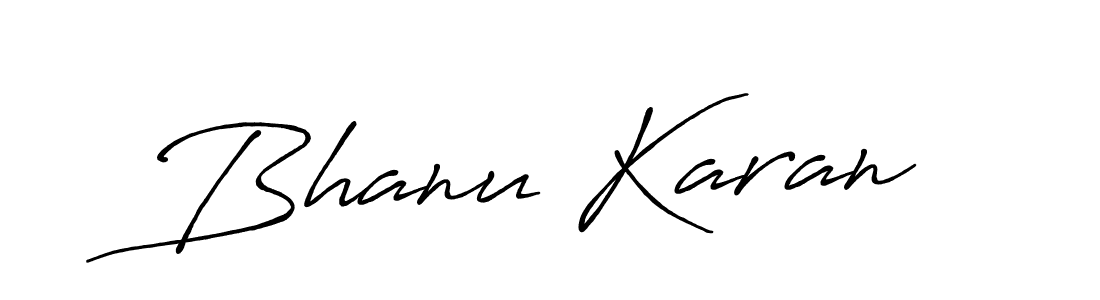 Antro_Vectra_Bolder is a professional signature style that is perfect for those who want to add a touch of class to their signature. It is also a great choice for those who want to make their signature more unique. Get Bhanu Karan name to fancy signature for free. Bhanu Karan signature style 7 images and pictures png