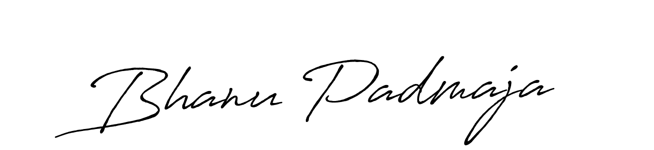 Use a signature maker to create a handwritten signature online. With this signature software, you can design (Antro_Vectra_Bolder) your own signature for name Bhanu Padmaja. Bhanu Padmaja signature style 7 images and pictures png