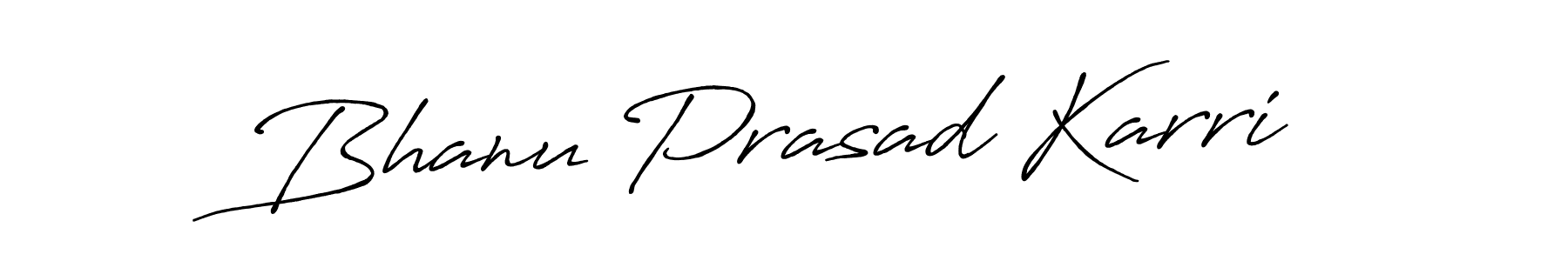 Make a beautiful signature design for name Bhanu Prasad Karri. With this signature (Antro_Vectra_Bolder) style, you can create a handwritten signature for free. Bhanu Prasad Karri signature style 7 images and pictures png