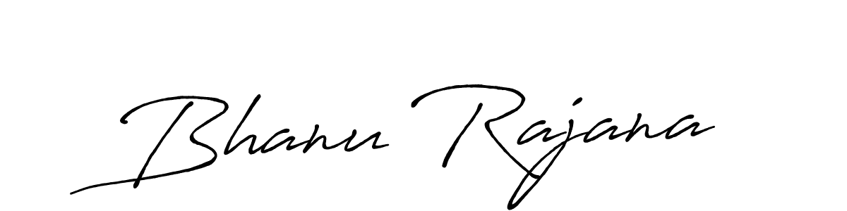 How to make Bhanu Rajana name signature. Use Antro_Vectra_Bolder style for creating short signs online. This is the latest handwritten sign. Bhanu Rajana signature style 7 images and pictures png