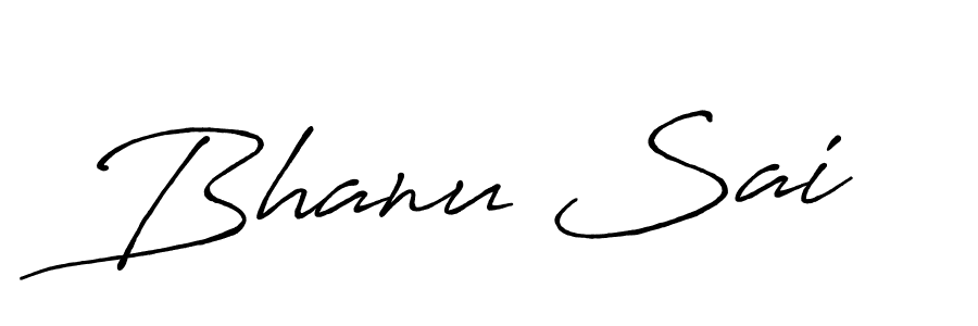 Use a signature maker to create a handwritten signature online. With this signature software, you can design (Antro_Vectra_Bolder) your own signature for name Bhanu Sai. Bhanu Sai signature style 7 images and pictures png