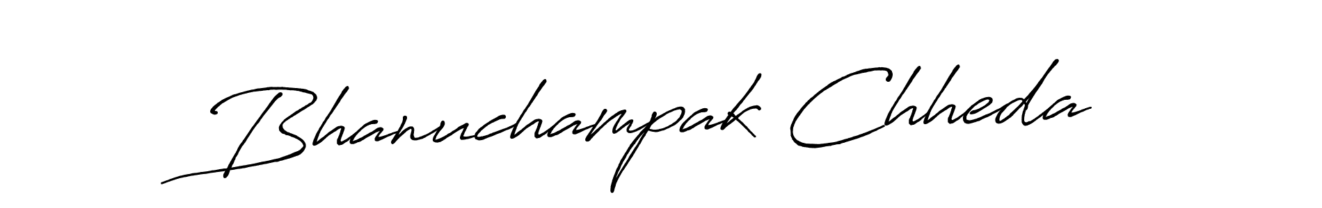 Design your own signature with our free online signature maker. With this signature software, you can create a handwritten (Antro_Vectra_Bolder) signature for name Bhanuchampak Chheda. Bhanuchampak Chheda signature style 7 images and pictures png