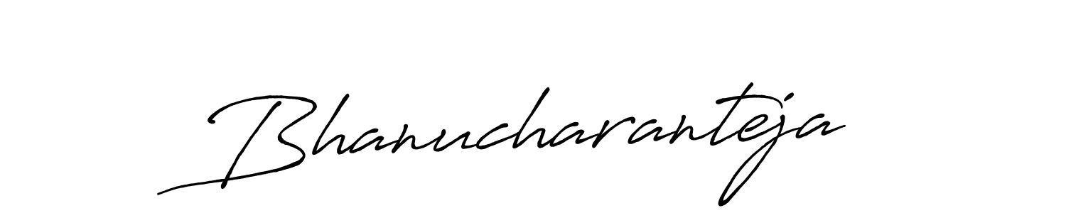 Create a beautiful signature design for name Bhanucharanteja. With this signature (Antro_Vectra_Bolder) fonts, you can make a handwritten signature for free. Bhanucharanteja signature style 7 images and pictures png
