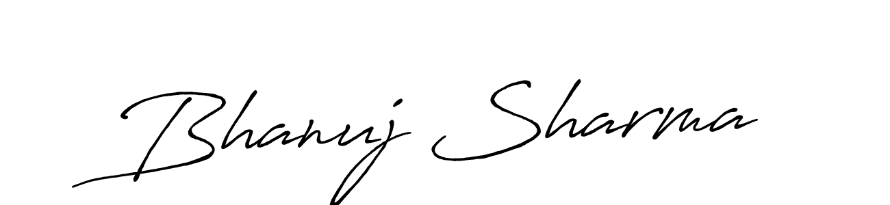 It looks lik you need a new signature style for name Bhanuj Sharma. Design unique handwritten (Antro_Vectra_Bolder) signature with our free signature maker in just a few clicks. Bhanuj Sharma signature style 7 images and pictures png