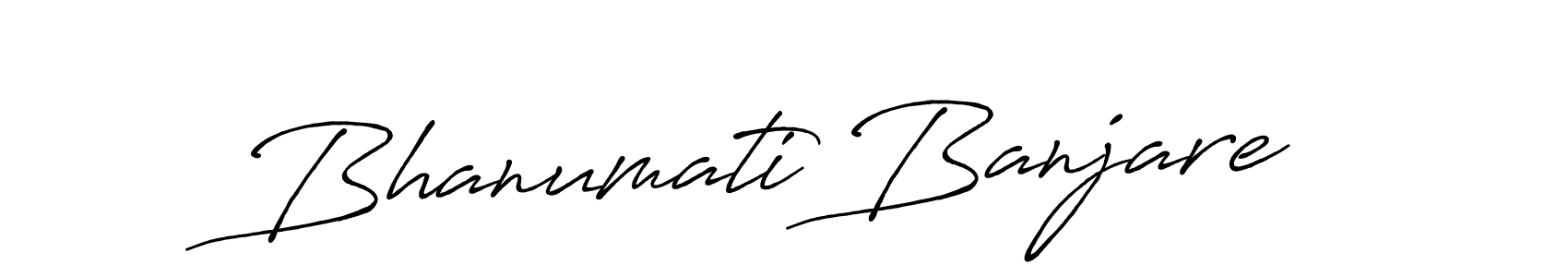 Make a beautiful signature design for name Bhanumati Banjare. With this signature (Antro_Vectra_Bolder) style, you can create a handwritten signature for free. Bhanumati Banjare signature style 7 images and pictures png