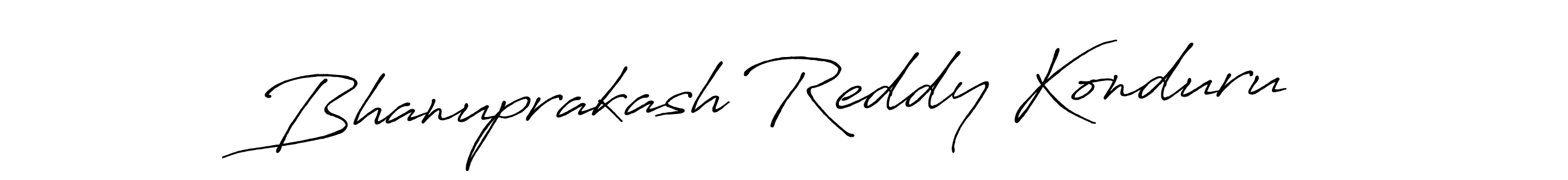 Create a beautiful signature design for name Bhanuprakash Reddy Konduru. With this signature (Antro_Vectra_Bolder) fonts, you can make a handwritten signature for free. Bhanuprakash Reddy Konduru signature style 7 images and pictures png