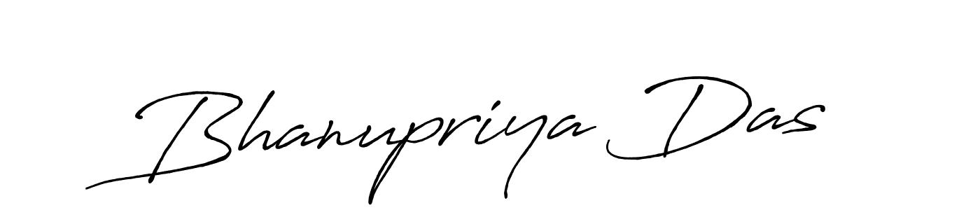 Make a beautiful signature design for name Bhanupriya Das. With this signature (Antro_Vectra_Bolder) style, you can create a handwritten signature for free. Bhanupriya Das signature style 7 images and pictures png