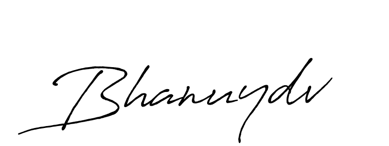 How to make Bhanuydv name signature. Use Antro_Vectra_Bolder style for creating short signs online. This is the latest handwritten sign. Bhanuydv signature style 7 images and pictures png