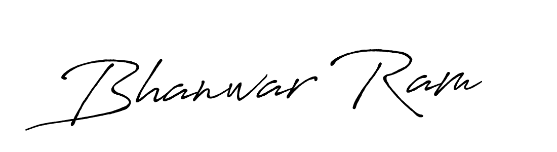 Make a beautiful signature design for name Bhanwar Ram. With this signature (Antro_Vectra_Bolder) style, you can create a handwritten signature for free. Bhanwar Ram signature style 7 images and pictures png