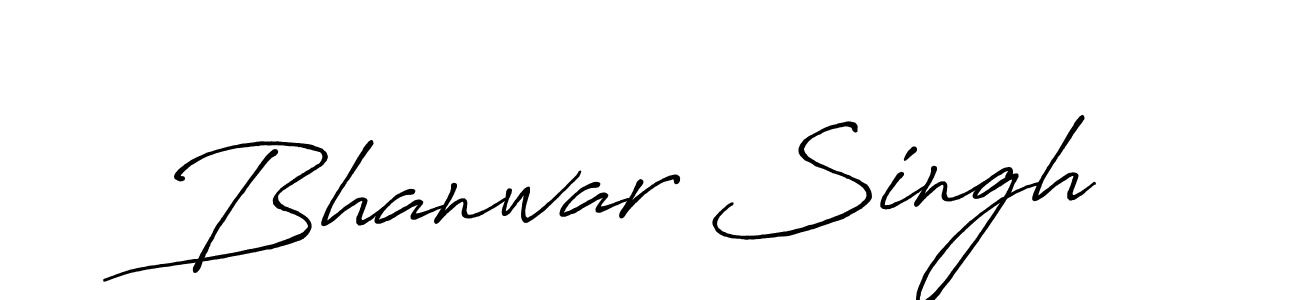 The best way (Antro_Vectra_Bolder) to make a short signature is to pick only two or three words in your name. The name Bhanwar Singh include a total of six letters. For converting this name. Bhanwar Singh signature style 7 images and pictures png