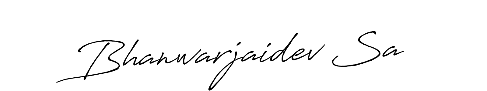 How to make Bhanwarjaidev Sa name signature. Use Antro_Vectra_Bolder style for creating short signs online. This is the latest handwritten sign. Bhanwarjaidev Sa signature style 7 images and pictures png
