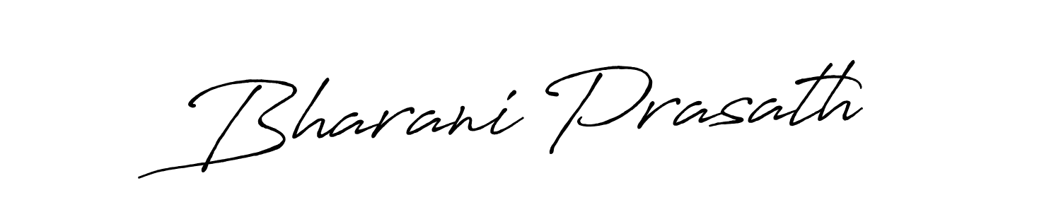 The best way (Antro_Vectra_Bolder) to make a short signature is to pick only two or three words in your name. The name Bharani Prasath include a total of six letters. For converting this name. Bharani Prasath signature style 7 images and pictures png