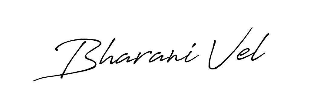 Bharani Vel stylish signature style. Best Handwritten Sign (Antro_Vectra_Bolder) for my name. Handwritten Signature Collection Ideas for my name Bharani Vel. Bharani Vel signature style 7 images and pictures png