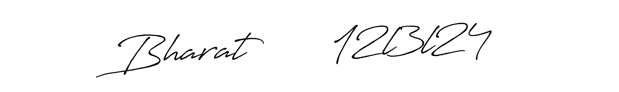 The best way (Antro_Vectra_Bolder) to make a short signature is to pick only two or three words in your name. The name Bharat       12l3l24 include a total of six letters. For converting this name. Bharat       12l3l24 signature style 7 images and pictures png