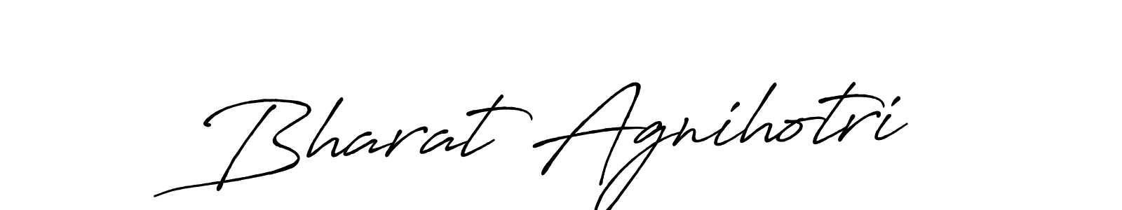 How to make Bharat Agnihotri signature? Antro_Vectra_Bolder is a professional autograph style. Create handwritten signature for Bharat Agnihotri name. Bharat Agnihotri signature style 7 images and pictures png