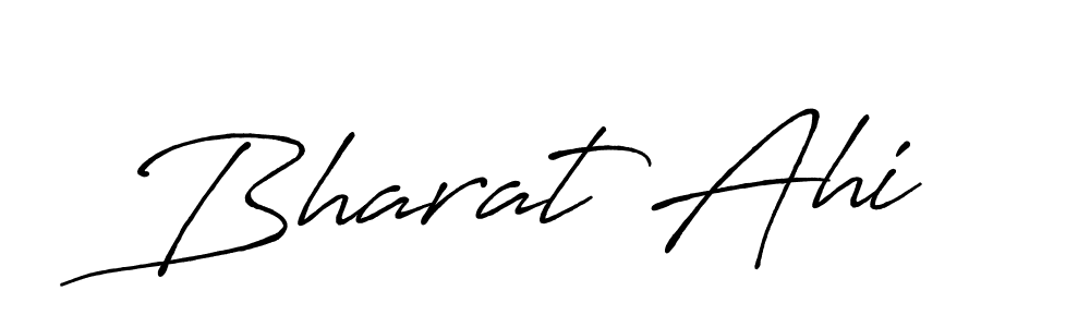 Use a signature maker to create a handwritten signature online. With this signature software, you can design (Antro_Vectra_Bolder) your own signature for name Bharat Ahi. Bharat Ahi signature style 7 images and pictures png