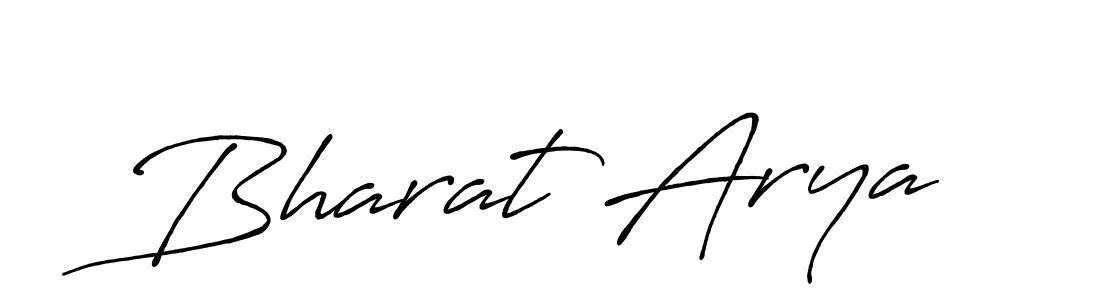 Bharat Arya stylish signature style. Best Handwritten Sign (Antro_Vectra_Bolder) for my name. Handwritten Signature Collection Ideas for my name Bharat Arya. Bharat Arya signature style 7 images and pictures png