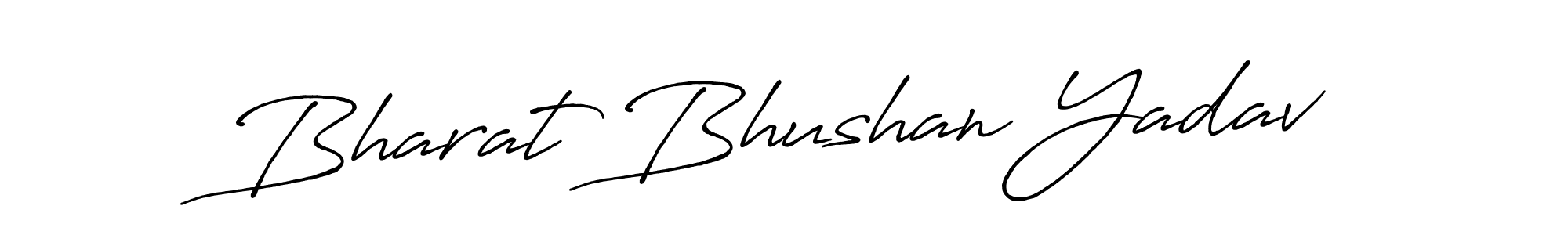 Create a beautiful signature design for name Bharat Bhushan Yadav. With this signature (Antro_Vectra_Bolder) fonts, you can make a handwritten signature for free. Bharat Bhushan Yadav signature style 7 images and pictures png