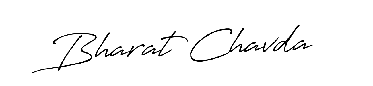 Antro_Vectra_Bolder is a professional signature style that is perfect for those who want to add a touch of class to their signature. It is also a great choice for those who want to make their signature more unique. Get Bharat Chavda name to fancy signature for free. Bharat Chavda signature style 7 images and pictures png
