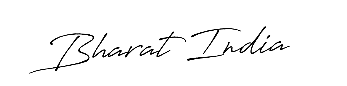 You should practise on your own different ways (Antro_Vectra_Bolder) to write your name (Bharat India) in signature. don't let someone else do it for you. Bharat India signature style 7 images and pictures png