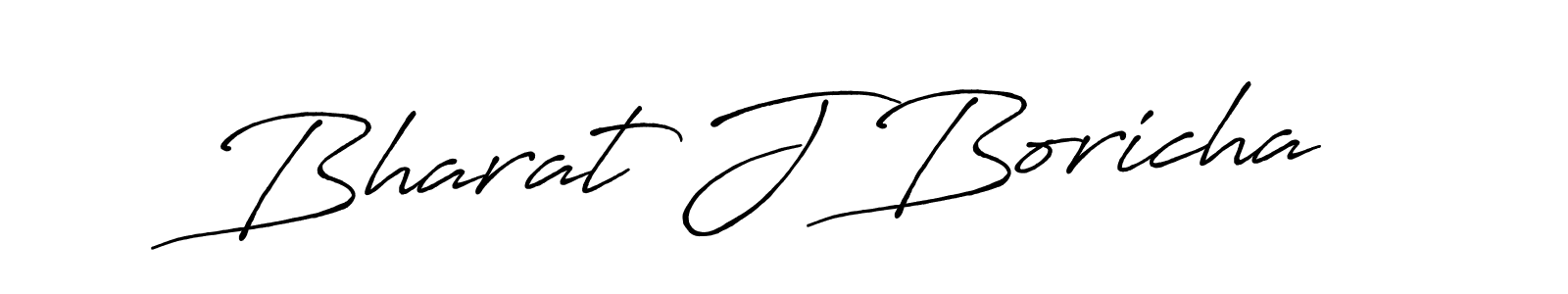 How to make Bharat J Boricha signature? Antro_Vectra_Bolder is a professional autograph style. Create handwritten signature for Bharat J Boricha name. Bharat J Boricha signature style 7 images and pictures png