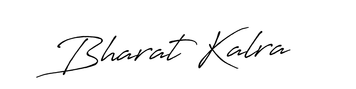 How to make Bharat Kalra name signature. Use Antro_Vectra_Bolder style for creating short signs online. This is the latest handwritten sign. Bharat Kalra signature style 7 images and pictures png