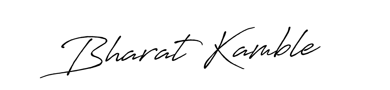 Use a signature maker to create a handwritten signature online. With this signature software, you can design (Antro_Vectra_Bolder) your own signature for name Bharat Kamble. Bharat Kamble signature style 7 images and pictures png