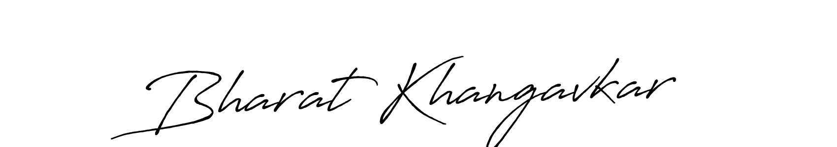 How to make Bharat Khangavkar name signature. Use Antro_Vectra_Bolder style for creating short signs online. This is the latest handwritten sign. Bharat Khangavkar signature style 7 images and pictures png