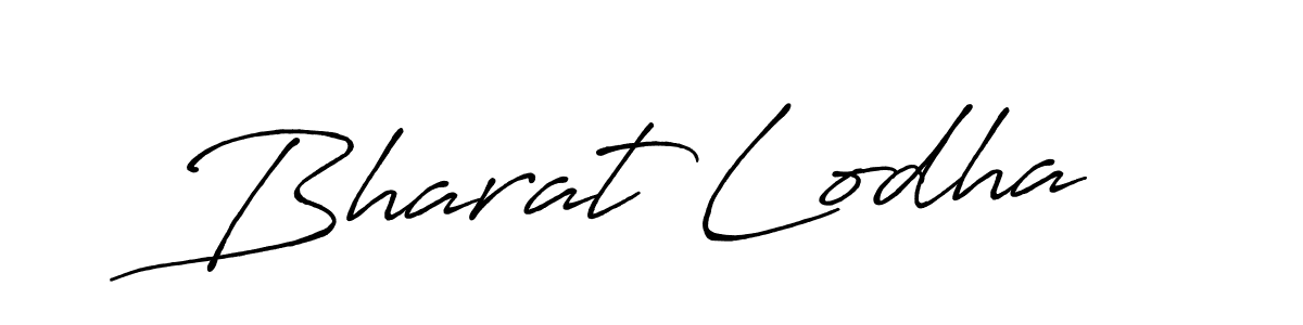 Create a beautiful signature design for name Bharat Lodha. With this signature (Antro_Vectra_Bolder) fonts, you can make a handwritten signature for free. Bharat Lodha signature style 7 images and pictures png