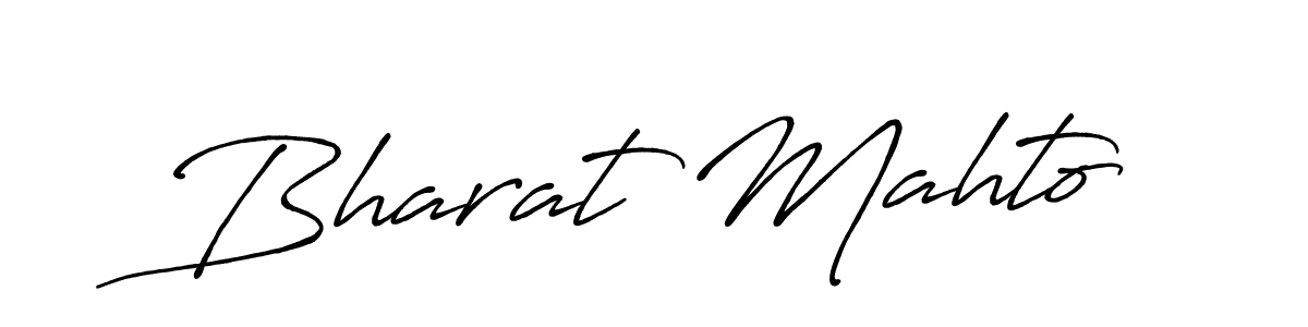 Antro_Vectra_Bolder is a professional signature style that is perfect for those who want to add a touch of class to their signature. It is also a great choice for those who want to make their signature more unique. Get Bharat Mahto name to fancy signature for free. Bharat Mahto signature style 7 images and pictures png