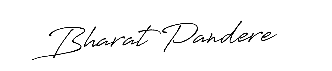 Bharat Pandere stylish signature style. Best Handwritten Sign (Antro_Vectra_Bolder) for my name. Handwritten Signature Collection Ideas for my name Bharat Pandere. Bharat Pandere signature style 7 images and pictures png