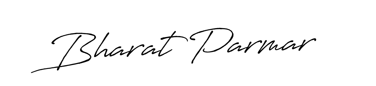 How to make Bharat Parmar name signature. Use Antro_Vectra_Bolder style for creating short signs online. This is the latest handwritten sign. Bharat Parmar signature style 7 images and pictures png