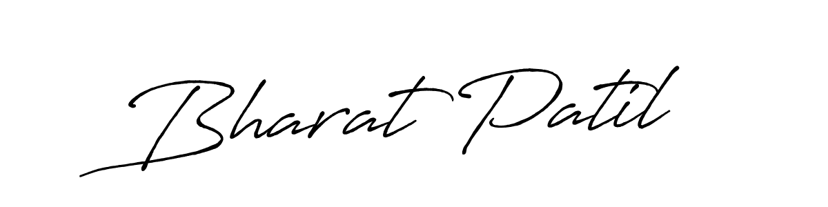 How to make Bharat Patil name signature. Use Antro_Vectra_Bolder style for creating short signs online. This is the latest handwritten sign. Bharat Patil signature style 7 images and pictures png