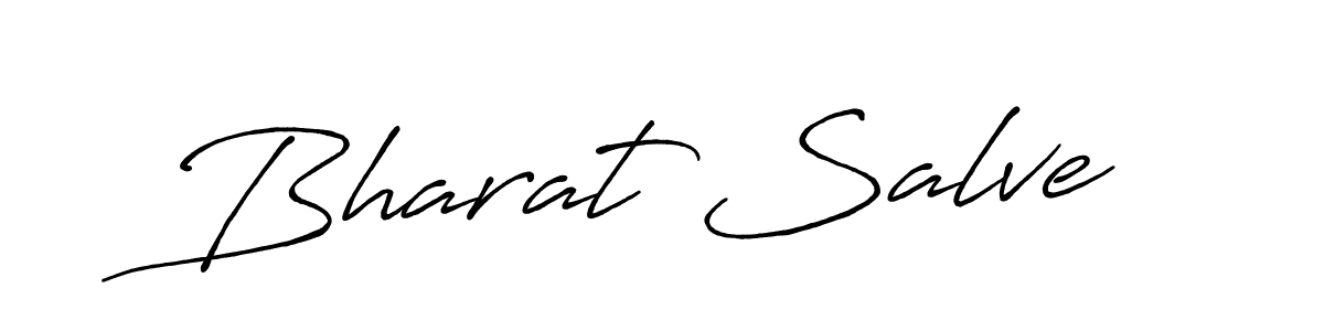 Make a beautiful signature design for name Bharat Salve. With this signature (Antro_Vectra_Bolder) style, you can create a handwritten signature for free. Bharat Salve signature style 7 images and pictures png