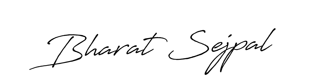 Make a beautiful signature design for name Bharat Sejpal. With this signature (Antro_Vectra_Bolder) style, you can create a handwritten signature for free. Bharat Sejpal signature style 7 images and pictures png