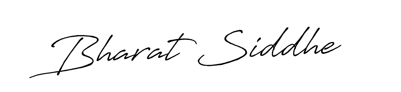 Create a beautiful signature design for name Bharat Siddhe. With this signature (Antro_Vectra_Bolder) fonts, you can make a handwritten signature for free. Bharat Siddhe signature style 7 images and pictures png