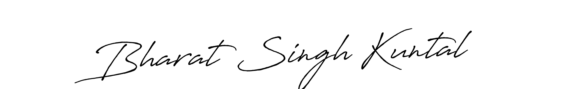 Antro_Vectra_Bolder is a professional signature style that is perfect for those who want to add a touch of class to their signature. It is also a great choice for those who want to make their signature more unique. Get Bharat Singh Kuntal name to fancy signature for free. Bharat Singh Kuntal signature style 7 images and pictures png