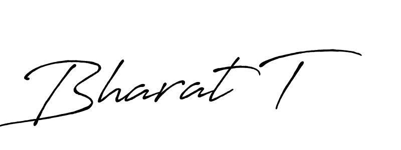 The best way (Antro_Vectra_Bolder) to make a short signature is to pick only two or three words in your name. The name Bharat T include a total of six letters. For converting this name. Bharat T signature style 7 images and pictures png