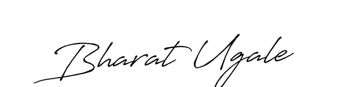 Make a beautiful signature design for name Bharat Ugale. With this signature (Antro_Vectra_Bolder) style, you can create a handwritten signature for free. Bharat Ugale signature style 7 images and pictures png